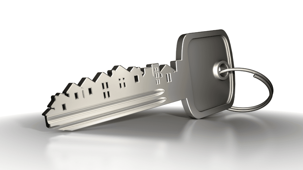 Locksmith rekeying a residential entry door deadbolt in Fort Collins Colorado
